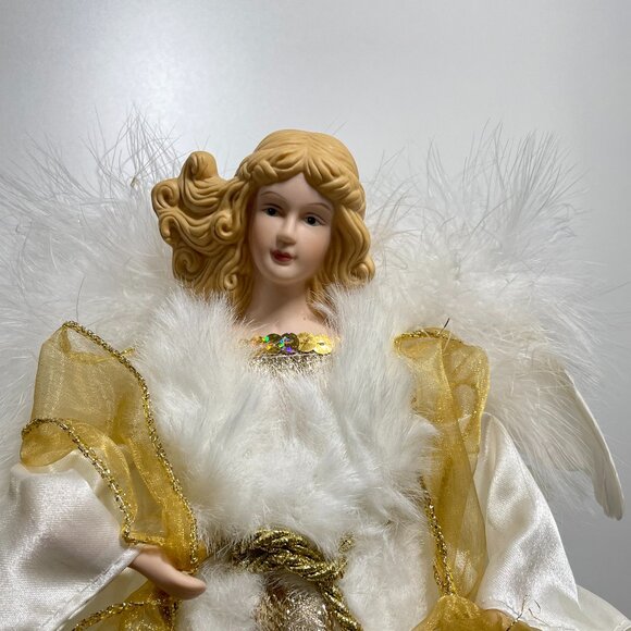 Angelic Angel Christmas Tree Topper Holiday Décor - Picture 3 of 7